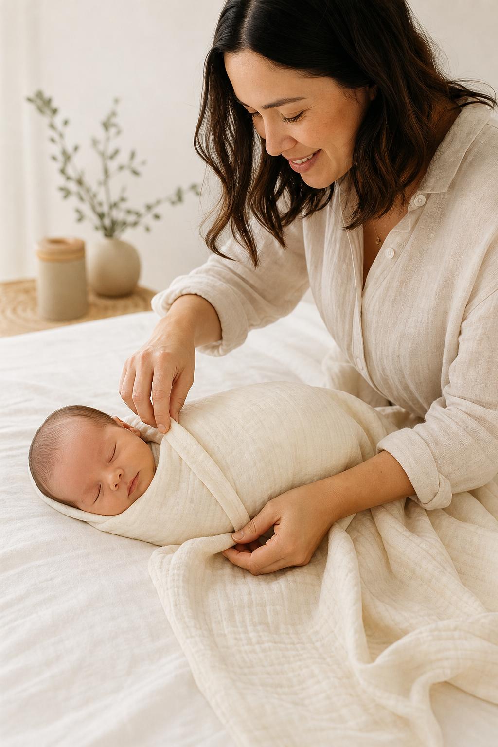How to Swaddle a Baby Safely 🤍