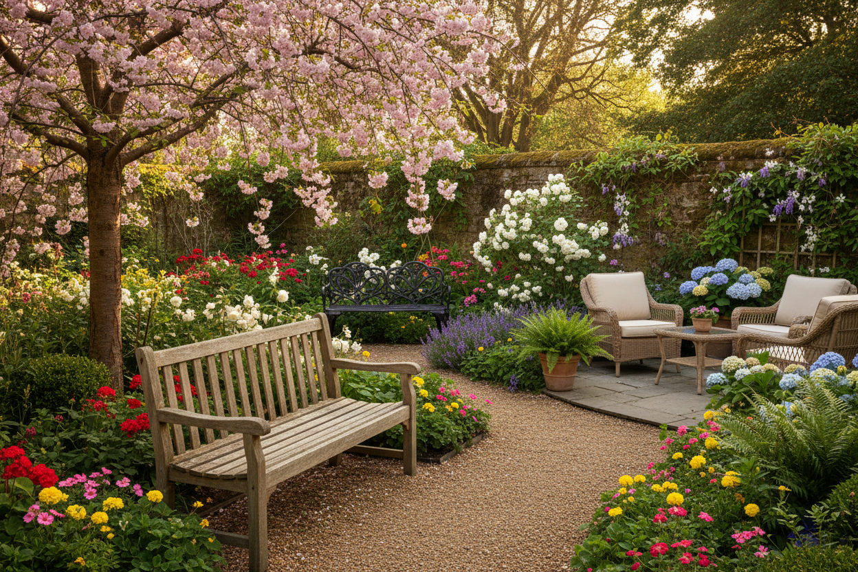 Garden Benches & Seating