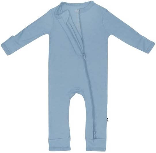 KYTE BABY Unisex Rayon Made From Bamboo Zippered Rompers 0-24 Months