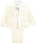 Dressy Daisy Baby Toddler Boy 5 Pcs Set Formal Tuxedo Suits No Tail Wedding Christening Baptism Outfits
