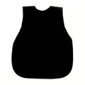 BapronBaby Minimalist Black Bapron - No Neck Tie Safer Bib for Baby & Toddler - Soft Waterproof Stain Resistant - Machine Washable - Sz Preschool 3-5yrs