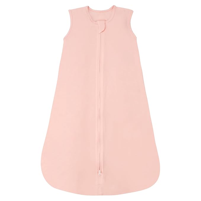 Rayon Made from Bamboo Sleep Sack, 0.5 TOG Wearable Blanket Baby, Lightweight Stretchy Sleep Sack 12-24 Months, Pink