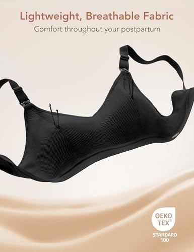 Pumping Bra Hands Free Zip Opening Seamless Nursing Bras for Breastfeeding High Support Nursing & Pumping Bra in One
