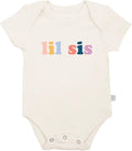 Finn + Emma Organic Cotton Graphic Baby Onesie - Gender Neutral Bodysuits for Babies 0-12 Months in Multiple Sizes and Styles