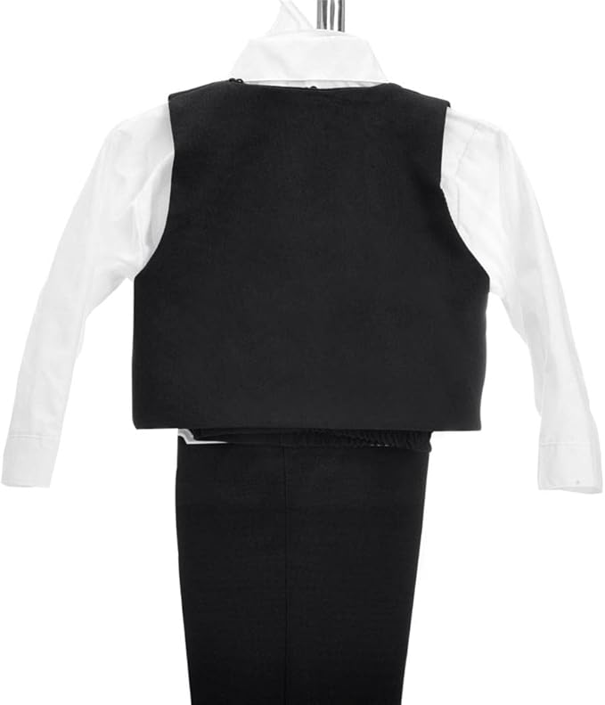 Dressy Daisy Baby Toddler Boy 5 Pcs Set Formal Tuxedo Suits No Tail Wedding Christening Baptism Outfits