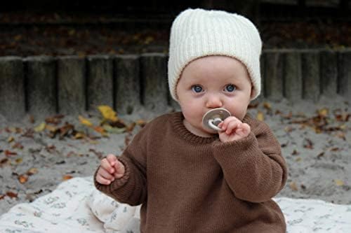 BIBS Pacifiers Colour Collection | Natural Rubber Baby Pacifier | Set of 2 BPA-Free Soothers | Made in Denmark | 18+ Months (Pack of 2) | Sage