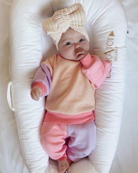 Fernvia Toddler Baby Girl Clothes 3 6 9 12 18 24 Months Fall Outfits Solid Long Sleeve Sweatshirt Tops + Pants Set