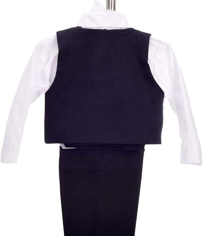 Dressy Daisy Baby Toddler Boy 5 Pcs Set Formal Tuxedo Suits No Tail Wedding Christening Baptism Outfits