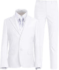 Boys Suit for Kids Tuxedo Suits for Wedding Formal Suit Set Toddler Boy Dress Outfit with Shirt and Tie