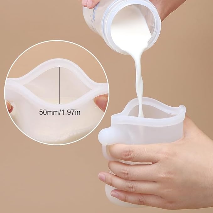 Kids Heroes Reusable Breastmilk Storage Bags, BPA-Free Food-Grade Silicone, Double Seal, Transparent, 8oz/240ml, Set of 5