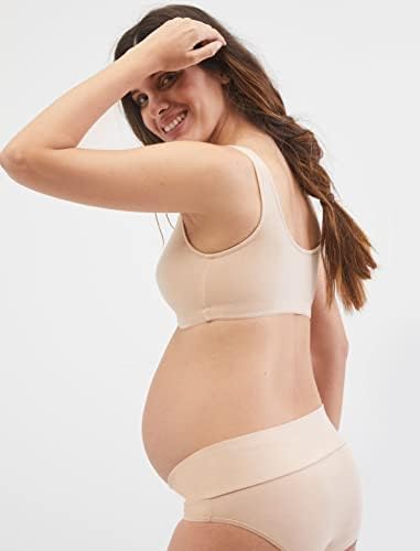 Motherhood Maternity Womens Soft Cotton Spandex Wrap Front Maternity & Nursing Sleep Bralette Bra S-3x