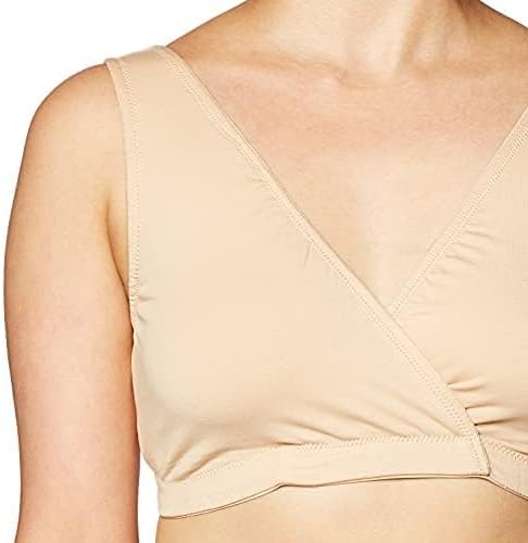 Motherhood Maternity Womens Soft Cotton Spandex Wrap Front Maternity & Nursing Sleep Bralette Bra S-3x