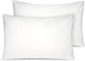 Organic Cotton Toddler Pillowcase 2 Pack, 14 x 20 Travel Pillow Case Cover for Babies, Kids, Boys and Girls, Soft and Breathable Small Pillow Cases with Envelope Closure, Ivory