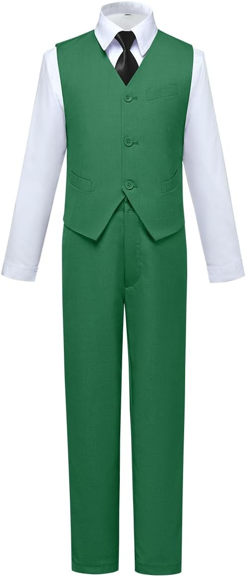 Visaccy Boys Suits Slim Fit Dress Clothes Ring Bearer Outfit