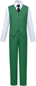 Visaccy Boys Suits Slim Fit Dress Clothes Ring Bearer Outfit