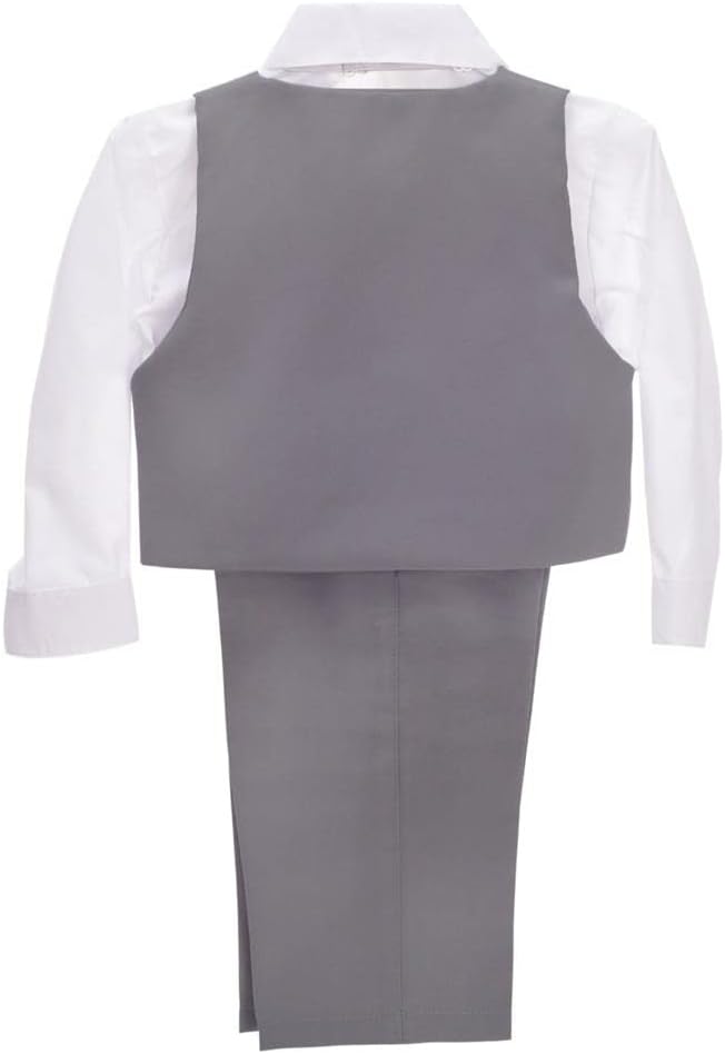 Dressy Daisy Baby Toddler Boy 5 Pcs Set Formal Tuxedo Suits No Tail Wedding Christening Baptism Outfits