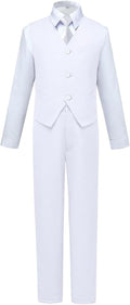 Visaccy Boys Suits Slim Fit Dress Clothes Ring Bearer Outfit