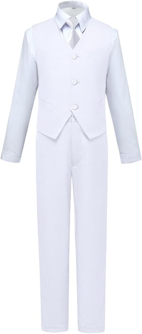 Visaccy Boys Suits Slim Fit Dress Clothes Ring Bearer Outfit