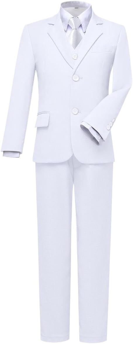 Visaccy Boys Suits Slim Fit Dress Clothes Ring Bearer Outfit