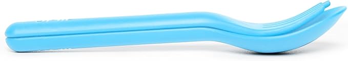 Omie OmieBox Kids Utensils Set with Case - 2 Piece Plastic, Reusable Fork and Spoon Silverware with Pod for Kids (Sunrise)
