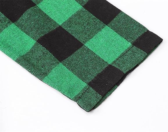 Schbbbta Kids Pajamas Set, Plaid Button Down Pjs for Girls & Boys, 9 Months - 14 Years