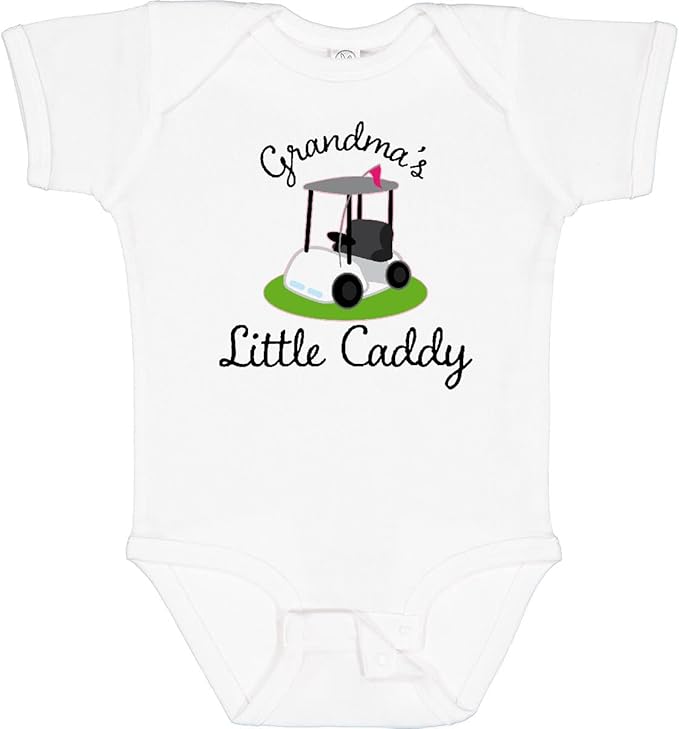 inktastic Grandma's Little Caddy Golf Baby Bodysuit