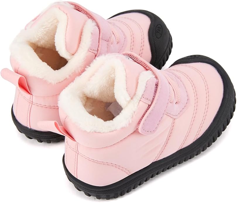 BMCiTYBM Toddler Baby Snow Boots Winter Shoes Boys Girls Cold Weather Baby Faux Fur Shoes