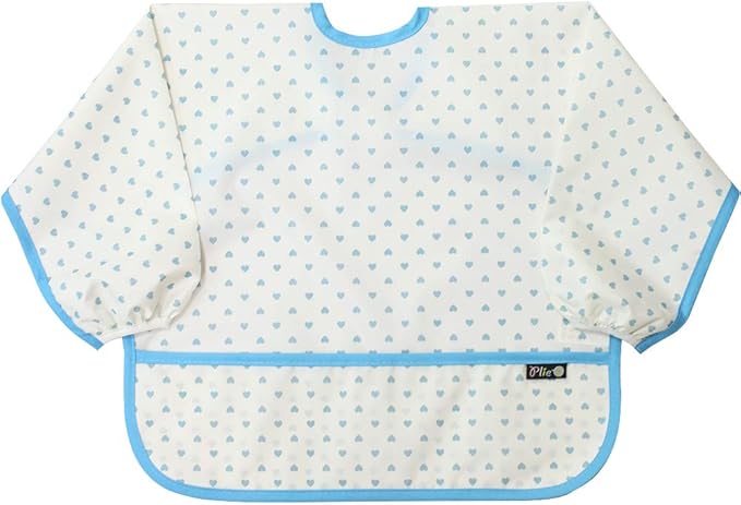 Long Sleeve Waterproof Bib for Toddlers – Feeding Smock for Baby Mealtime, Self-Feeding, Painting & Messy Play, BPA-Free
