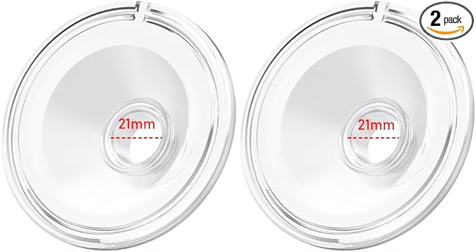 2pcs Silicone Flange 21mm Compatible with Momcozy S12 Pro/S9 Pro/S12 Breast Pump,TSRETE S12/Kmaier S12 Wearable Breast Pumps, Shield 21mm Flange Parts