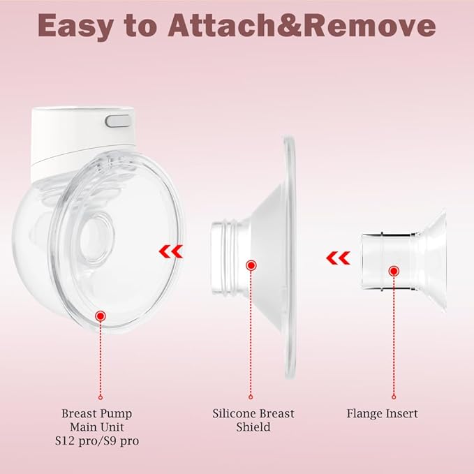 1pcs Silicone Flange 21mm Compatible with Momcozy S12 Pro/S9 Pro/TSRETE S12/kmaier S12 Breast Pump，Flange Wearable Breast Pump Replacement Accessories,Shield 21mm Flange Parts