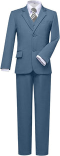 Visaccy Boys Suits Slim Fit Dress Clothes Ring Bearer Outfit