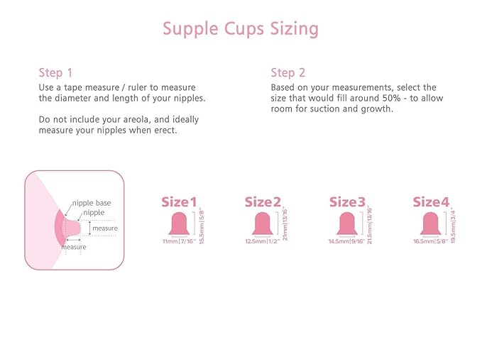 Supple Cups for Flat, Shy and Inverted Nipples (Size 3)