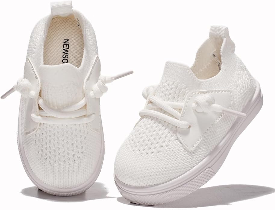 Newsonet Baby Shoes Boys Girls First Walking Breathable Non Slip Walker Sneakers Soft Sole 6 9 12 18 20 24 Months