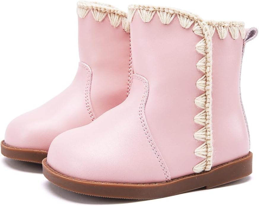 BMCiTYBM Baby Boys Girls Boots Infant Shoes First Walking Booties for All Seasons for 6 9 12 15 18 24 Months