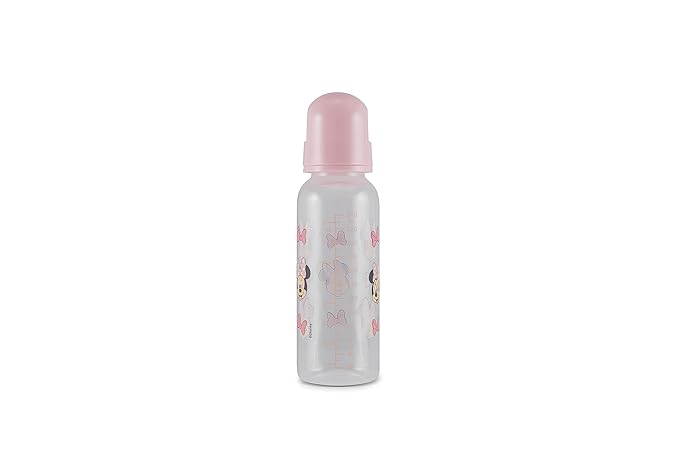 Baby Bottles 9 oz for Boys and Girls| 3 Pack of Disney Minnie Bows and Winks Infant Bottles for Newborns and All Babies | BPA-Free Plastic Baby Bottle for Baby Shower