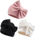 Bamery Newborn Baby Girl Hat Cotton Baby Bow Beanie Preemie Hats Spring Infant Hats for Girls 0-12 Months