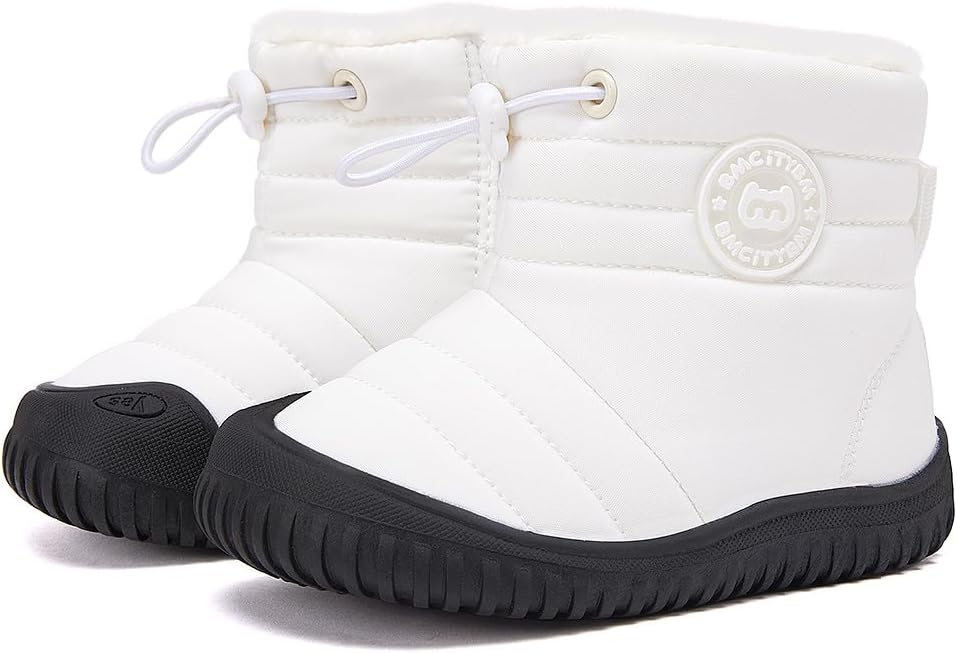 BMCiTYBM Toddler Baby Snow Boots Winter Shoes Boys Girls Cold Weather Baby Faux Fur Shoes