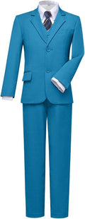 Visaccy Boys Suits Slim Fit Dress Clothes Ring Bearer Outfit