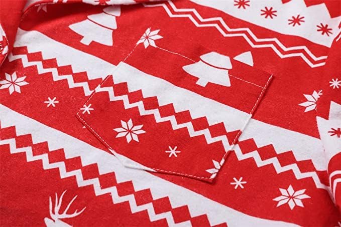 Schbbbta Family Matching Pajamas Holiday Sleepwear Long Sleeve Pjs Sets