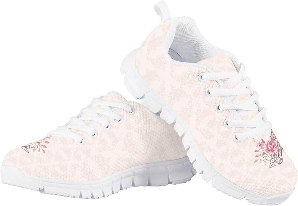 MARSVOVO First Shoes for Walking Boy Girl Athletic Lightweight Flexible Lace-up Breathable Running Shoes Casual Classic Comfortable Non Slip Play Sport Learning to Walk Toddler Girl Sneakers