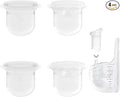 4PC M6 Breast Pump Replacement Accessories, Including 4pcs Silicone Diaphragms for Momcozy Mobile Style | M6, Replace for Momcozy Pump Parts, Not Original Parts, 4PC Transparent Diaphragms