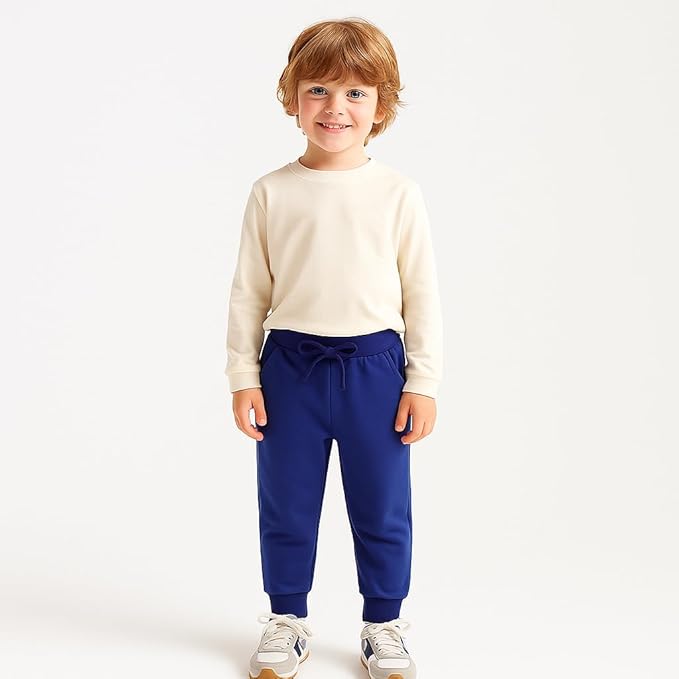 Boys Pants, Toddler 3 Pack Drawstring Elastic Sweatpants Cartoon Active Joggers