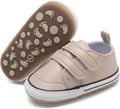 Clowora Baby Boys Girls Shoes Non-Slip Rubber Sole Sneakers Infant First Walking Toddler Crib Shoes Newborn Loafers Flats.
