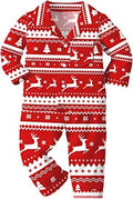 Schbbbta Family Matching Pajamas Holiday Sleepwear Long Sleeve Pjs Sets