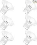 6pcs Updated Silicone Flange Insert 16mm Compatible with Momcozy/Medela/Spectra/Eufy/Lansinoh/TSRETE/Elvie/NCVI/Paruu Breast Pump, for 24mm Flange/Shield, Breastfeeding Essential Replacement Pump Part