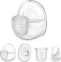 One Full Set S32 Breast Pump Parts with 24mm Flange Compatible with NCVI Nuliie NICEGREEN Life Zooawa S32 Breast Pump Replacement Parts,S32 Flange,Valves,Diaphragms,Collector