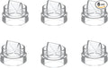 Upgrade Duckbill Valves Compatible with TSRETE/kmaier/eulumap/Momcozy S9/S12 Wearable Breast Pump，Original Parts Updated with Free Rotation,6pcs