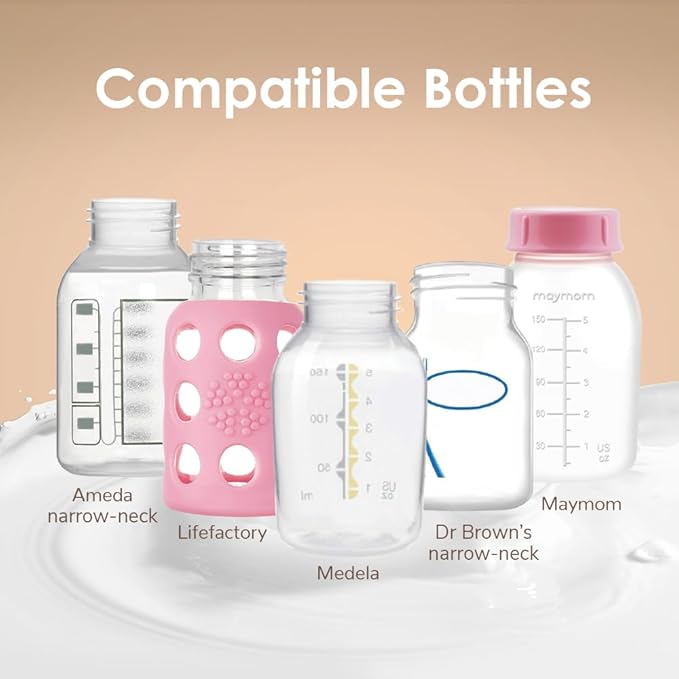 Maymom MyFit 16 mm Small Shields, Compatible with Medela Breast Pump- PersonalFit, Freestyle, Harmony, Maxi, Flex Connector, Connect to Widemouth/Narrow Connector, 2pcs