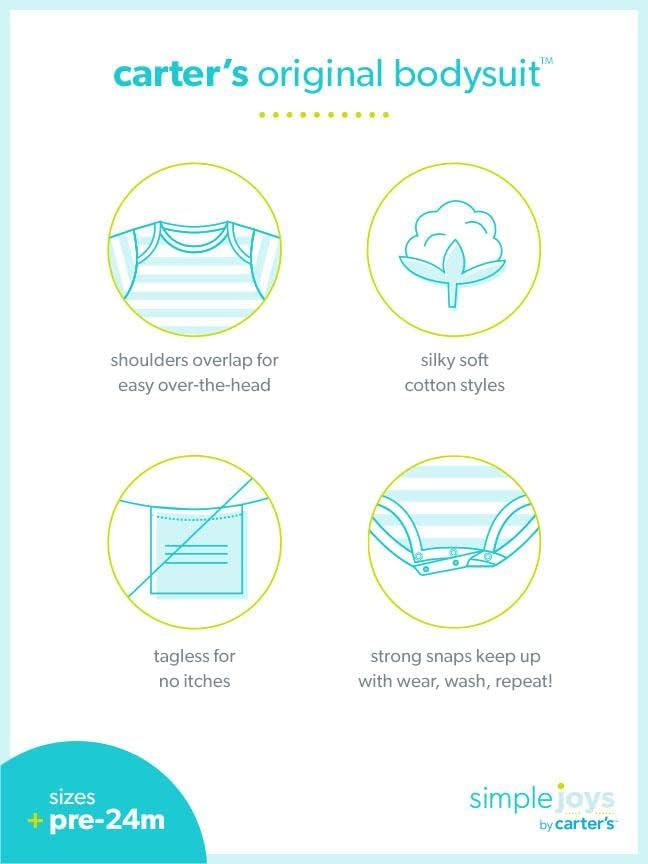 Simple Joys by Carter's Baby Girls' 6-Pack Sleeveless Bodysuit
