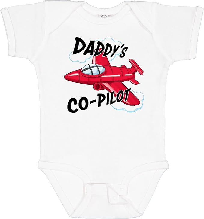 inktastic Daddys Co-Pilot for Fathers Day Baby Bodysuit